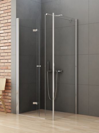 Przejdź do produktu NZ4 KABINA NEW SOLEO 1D KWADRATOWA L 100x100x195 CZYSTE 6mm ACTIVE SHIELD 2.0