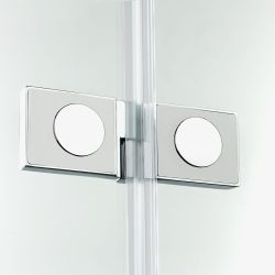 NZ4 KABINA NEW SOLEO 1D KWADRATOWA L 100x100x195 CZYSTE 6mm ACTIVE SHIELD 2.0