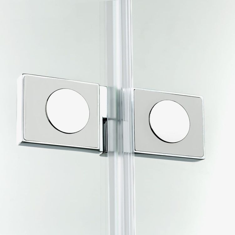 NZ4 KABINA NEW SOLEO 1D KWADRATOWA L 100x100x195 CZYSTE 6mm ACTIVE SHIELD 2.0