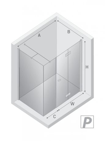 Przejdź do produktu NZ4 KABINA NEW SOLEO 1D PROSTOKĄTNA P 100x110x195 CZYSTE 6mm ACTIVE SHIELD 2.0