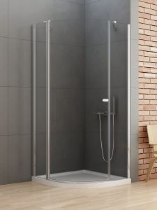 KABINA NEW SOLEO 1D PÓŁOKRĄGŁA U 90x90x195 CZYSTE 6mm ACTIVE SHIELD 2.0