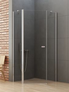 KABINA NEW SOLEO 1D PIĘCIOKĄTNA U 90x90x195 CZYSTE 6mm ACTIVE SHIELD 2.0