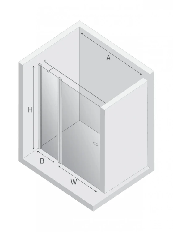 NZ2 DRZWI WNĘKOWE NEW SOLEO BLACK 1D U 110x195 CZYSTE 6mm ACTIVE SHIELD 2.0  WSP. RÓWNOLEGŁY