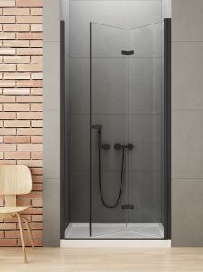 NZ2 DRZWI WNĘKOWE NEW SOLEO BLACK 1D P 120x195 CZYSTE 6mm ACTIVE SHIELD 2.0