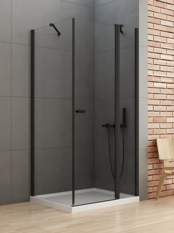 Przejdź do produktu KABINA NEW SOLEO BLACK 1D PROSTOKĄTNA U 120x80x195 CZYSTE 6mm ACTIVE SHIELD 2.0