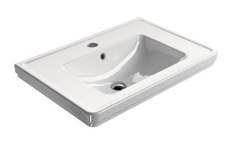 Przejdź do produktu CLASSIC umywalka ceramiczna 75x50 cm, biały ExtraGlaze