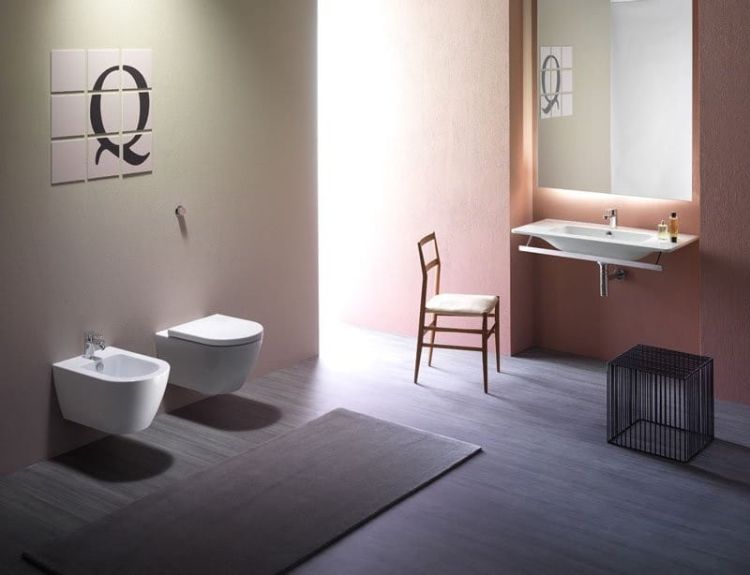 PURA bidet wiszący 50x36 cm, biały ExtraGlaze