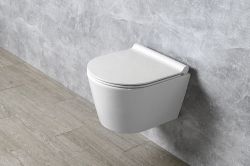 KUBE X, NORM deska WC Soft Close SLIM, duroplast, biała