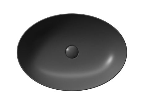 Przejdź do produktu PURA umywalka ceramiczna nablatowa 60x42 cm, czarny mat