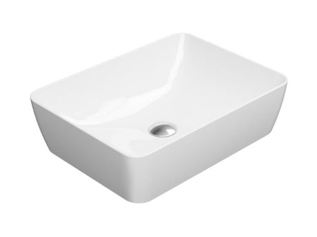 Przejdź do produktu SAND umywalka ceramiczna nablatowa 50x38 cm, biały ExtraGlaze