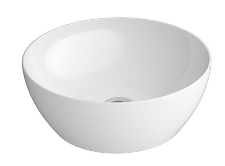 Przejdź do produktu PURA umywalka ceramiczna nablatowa, średnica 42 cm, biały połysk ExtraGlaze