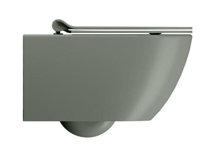 PURA WC wiszące, Swirlflush, 55x36 cm, agave dual-mat