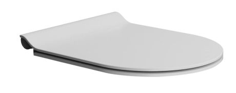 Przejdź do produktu Deska WC, SLIM, Soft Close, biała mat/chrom
