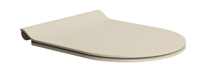 Deska WC, SLIM, Soft Close, creta mat/chrom