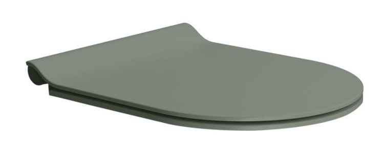 Deska WC, SLIM, Soft Close, agave mat/chrom
