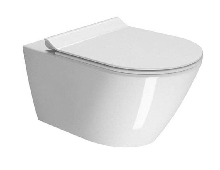 KUBE X WC wiszące, Swirlflush, 55x36 cm, biały ExtraGlaze
