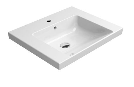 Przejdź do produktu NORM umywalka ceramiczna 60x18x50 cm, biały ExtraGlaze