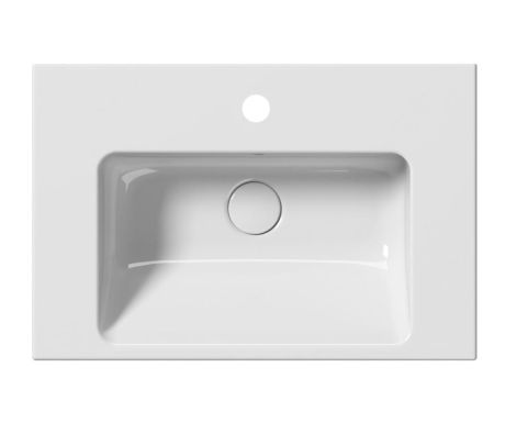 Przejdź do produktu NORM umywalka ceramiczna 60x18x40 cm, biały ExtraGlaze