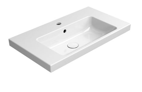 Przejdź do produktu NORM umywalka ceramiczna 70x18x40 cm, biały ExtraGlaze