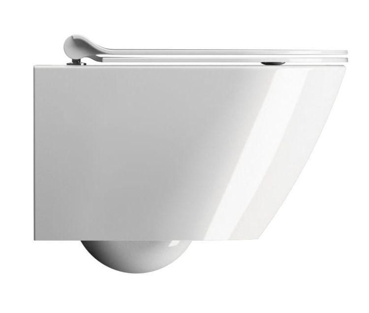 KUBE X WC wiszące, Swirlflush, 50x36 cm, biały ExtraGlaze