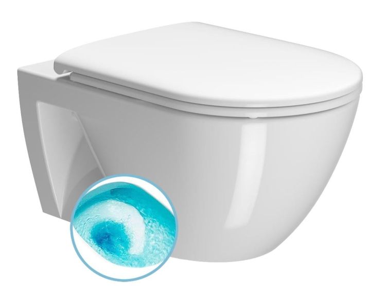 PURA WC wiszące, Swirlflush, 36x55 cm, biały ExtraGlaze