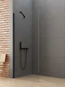 NZ4 KABINA NEW SOLEO BLACK WALK-IN U 60x195 CZYSTE 6mm ACTIVE SHIELD 2.0