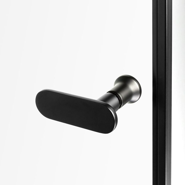NZ2 KABINA NEW SOLEO BLACK WALK-IN U 80x195 CZYSTE 6mm ACTIVE SHIELD 2.0