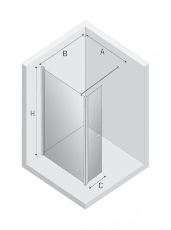 Przejdź do produktu NZ2 KABINA NEW SOLEO BLACK WALK-IN U 100x195 CZYSTE 6mm ACTIVE SHIELD 2.0