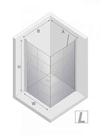 Przejdź do produktu KABINA NEW SOLEO BLACK 1D KWADRATOWA L 90x90x195 CZYSTE 6mm ACTIVE SHIELD 2.0 WZÓR KRATKA