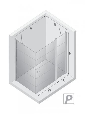 Przejdź do produktu KABINA NEW SOLEO BLACK 1D KWADRATOWA P 90x90x195 CZYSTE 6mm ACTIVE SHIELD 2.0 WZÓR KRATKA