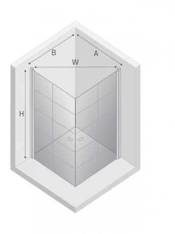Przejdź do produktu KABINA NEW SOLEO BLACK 2D KWADRATOWA U 90x90x195 CZYSTE 6mm ACTIVE SHIELD 2.0 WZÓR KRATKA