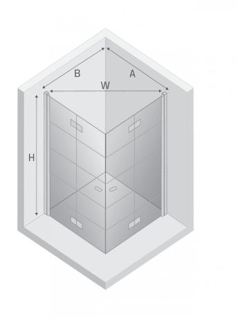 Przejdź do produktu KABINA NEW SOLEO BLACK 2D KWADRATOWA U 90x90x195 CZYSTE 6mm ACTIVE SHIELD 2.0 WZÓR KRATKA