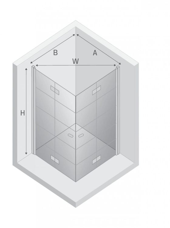 KABINA NEW SOLEO BLACK 2D KWADRATOWA U 90x90x195 CZYSTE 6mm ACTIVE SHIELD 2.0 WZÓR KRATKA