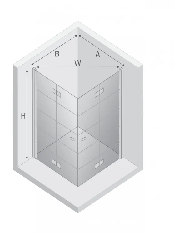 KABINA NEW SOLEO BLACK 2D PROSTOKĄTNA U 90x80x195 CZYSTE 6mm ACTIVE SHIELD 2.0 WZÓR KRATKA