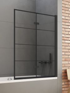PARAWAN NAWANNOWY NEW SOLEO BLACK 1D P 100x140 CZYSTE 6mm ACTIVE SHIELD 2.0 WZÓR KRATKA
