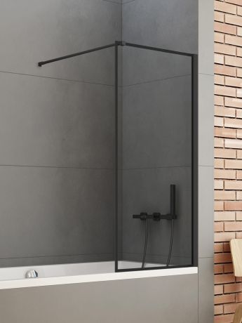 Przejdź do produktu NZ6 PARAWAN NAWANNOWY NEW SOLEO BLACK U 80x140 CZYSTE 6mm ACTIVE SHIELD 2.0 WZÓR RAMKA WSP. PROSTOPADŁY