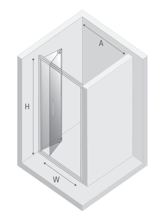 DRZWI WNĘKOWE ALTA 1D U 90x195 CZYSTE 6mm ACTIVE SHIELD 2.0