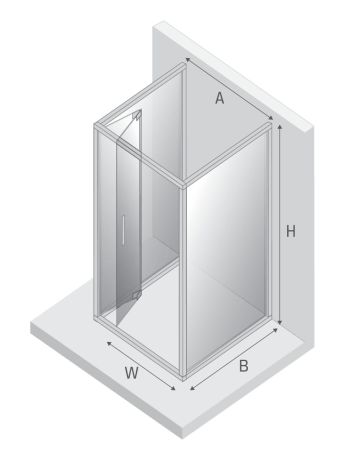 Przejdź do produktu KABINA ALTA 1D KWADRATOWA PRZYŚCIENNA U 90x90x195 CZYSTE 6mm ACTIVE SHIELD 2.0