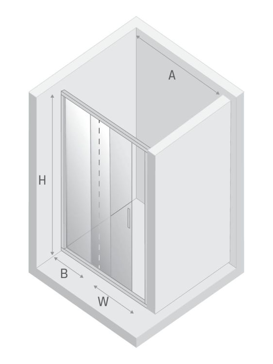 DRZWI WNĘKOWE ALTA III 1D U 100x195 CZYSTE 6mm ACTIVE SHIELD 2.0