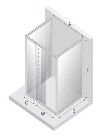 Przejdź do produktu KABINA ALTA III 1D KWADRATOWA PRZYŚCIENNA U 80x80x195 CZYSTE 6mm ACTIVE SHIELD 2.0