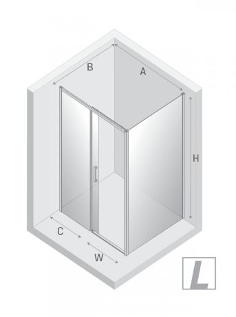 Przejdź do produktu KABINA PRIME 1D PROSTOKĄTNA L 110x70x200 CZYSTE 6mm ACTIVE SHIELD 2.0