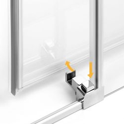 KABINA PRIME 1D PROSTOKĄTNA L 140x100x200 CZYSTE 6mm ACTIVE SHIELD 2.0