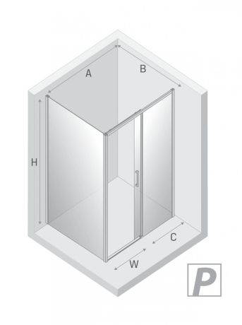 Przejdź do produktu KABINA PRIME 1D PROSTOKĄTNA P 110x100x200 CZYSTE 6mm ACTIVE SHIELD 2.0