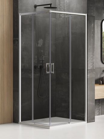 Przejdź do produktu KABINA PRIME 2D KWADRATOWA  80x80x200 CZYSTE 6mm ACTIVE SHIELD 2.0