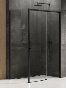 KABINA PRIME BLACK 1D PROSTOKĄTNA P 100x70x200 CZYSTE 6mm ACTIVE SHIELD 2.0