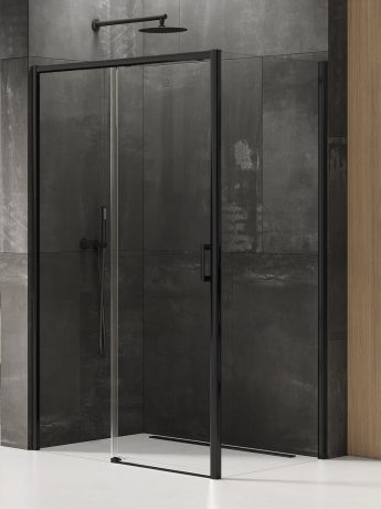 Przejdź do produktu KABINA PRIME BLACK 1D PROSTOKĄTNA L 130x70x200 CZYSTE 6mm ACTIVE SHIELD 2.0