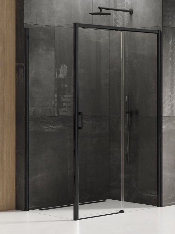 KABINA PRIME BLACK 1D PROSTOKĄTNA P 150x70x200 CZYSTE 6mm ACTIVE SHIELD 2.0