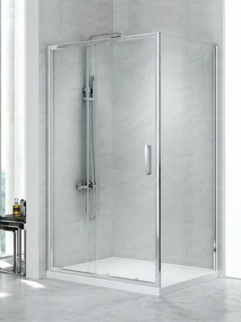 Przejdź do produktu KABINA NEW CORRINA 1D PROSTOKĄTNA U 100x90x195 CZYSTE 6mm ACTIVE SHIELD 2.0