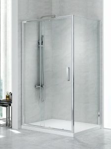 KABINA NEW CORRINA 1D PROSTOKĄTNA U 130x90x195 CZYSTE 6mm ACTIVE SHIELD 2.0