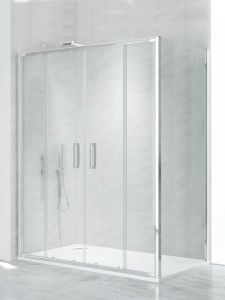 KABINA NEW CORRINA 2D PROSTOKĄTNA U 140x80x195 CZYSTE 6mm ACTIVE SHIELD 2.0